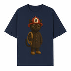 Adorable Firefighter Cat Figurine with Hat and Hose, Cute Home Decor for Cat Lovers, Kids, or Animal Enthusiasts - T-shirt 1757912435303.jpg
