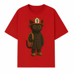 Adorable Firefighter Cat Figurine with Hat and Hose, Cute Home Decor for Cat Lovers, Kids, or Animal Enthusiasts - T-shirt 1757912435436.jpg