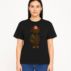 Adorable Firefighter Cat Figurine with Hat and Hose, Cute Home Decor for Cat Lovers, Kids, or Animal Enthusiasts - T-shirt 1757912437063.jpg