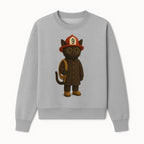 Adorable Firefighter Cat Figurine with Hat and Hose, Cute Home Decor for Cat Lovers, Kids, or Animal Enthusiasts - Sweatshirt 1757912437237.jpg