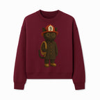 Adorable Firefighter Cat Figurine with Hat and Hose, Cute Home Decor for Cat Lovers, Kids, or Animal Enthusiasts - Sweatshirt 1757912438369.jpg