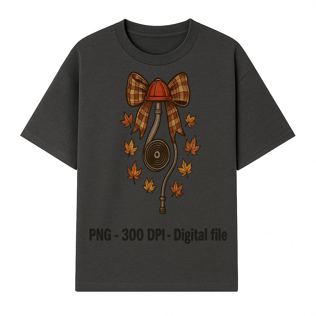 Autumn Harvest Digital Download - Vintage Bow and Leaves PNG File, Fall Decor, 300 DPI Artwork for DIY Projects and Crafts - T-shirt 1757912461062.jpg
