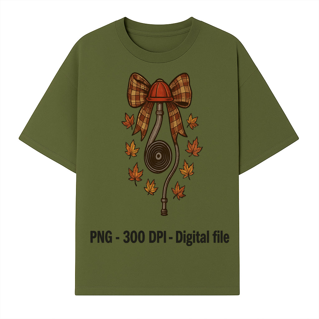 Autumn Harvest Digital Download - Vintage Bow and Leaves PNG File, Fall Decor, 300 DPI Artwork for DIY Projects and Crafts - T-shirt 1757912461286.jpg