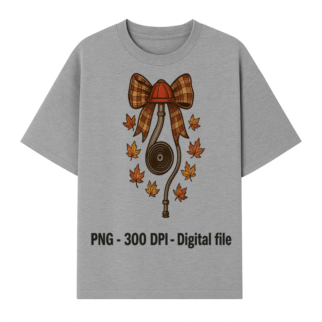 Autumn Harvest Digital Download - Vintage Bow and Leaves PNG File, Fall Decor, 300 DPI Artwork for DIY Projects and Crafts - T-shirt 1757912462498.jpg