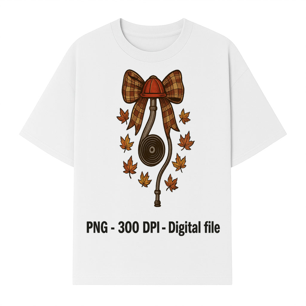 Autumn Harvest Digital Download - Vintage Bow and Leaves PNG File, Fall Decor, 300 DPI Artwork for DIY Projects and Crafts - T-shirt 1757912462686.jpg