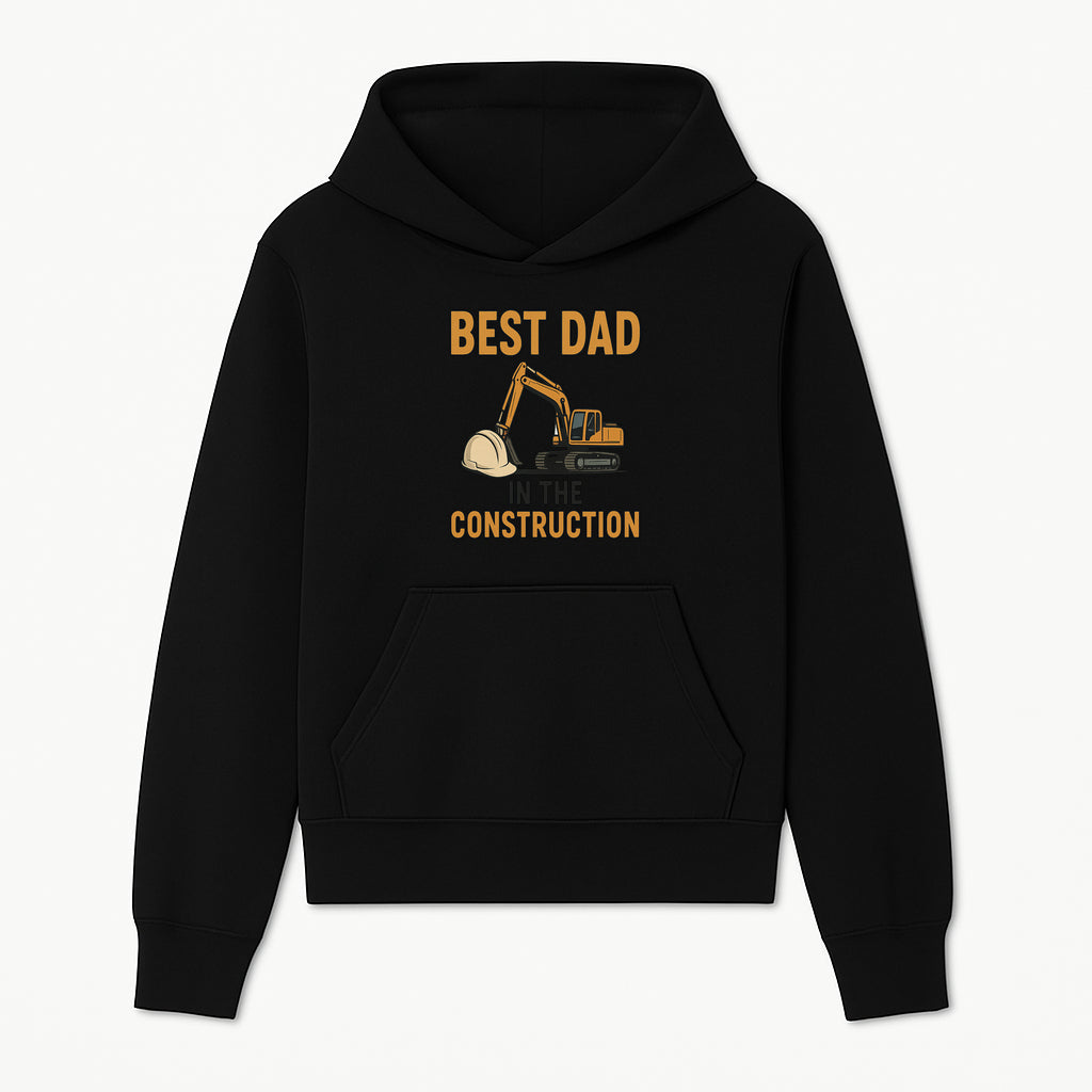Best Dad in Construction T-Shirt with Excavator and Hard Hat Graphic, Perfect Gift for Construction Workers and Father's Day - Hoodie 1757918420670.jpg
