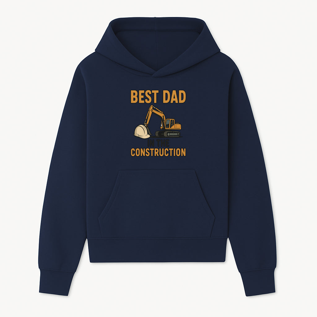Best Dad in Construction T-Shirt with Excavator and Hard Hat Graphic, Perfect Gift for Construction Workers and Father's Day - Hoodie 1757918421784.jpg