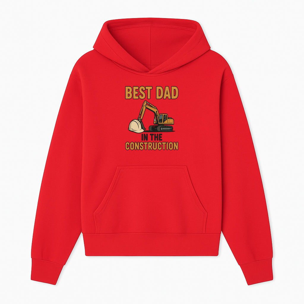 Best Dad in Construction T-Shirt with Excavator and Hard Hat Graphic, Perfect Gift for Construction Workers and Father's Day - Hoodie 1757918421917.jpg