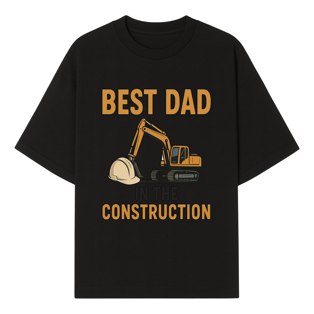 Best Dad in Construction T-Shirt with Excavator and Hard Hat Graphic, Perfect Gift for Construction Workers and Father's Day - T-shirt 1757918423851.jpg