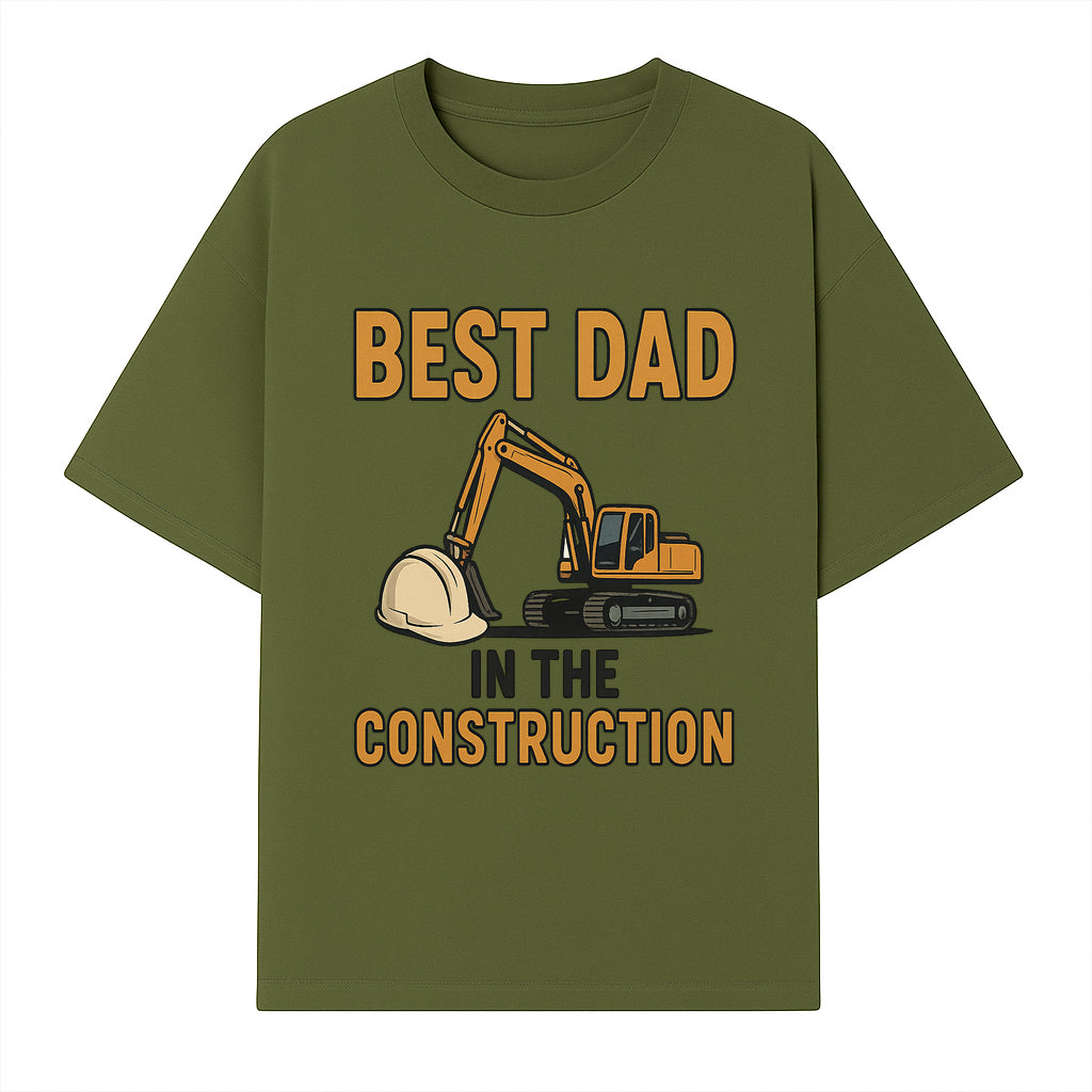 Best Dad in Construction T-Shirt with Excavator and Hard Hat Graphic, Perfect Gift for Construction Workers and Father's Day - T-shirt 1757918424172.jpg