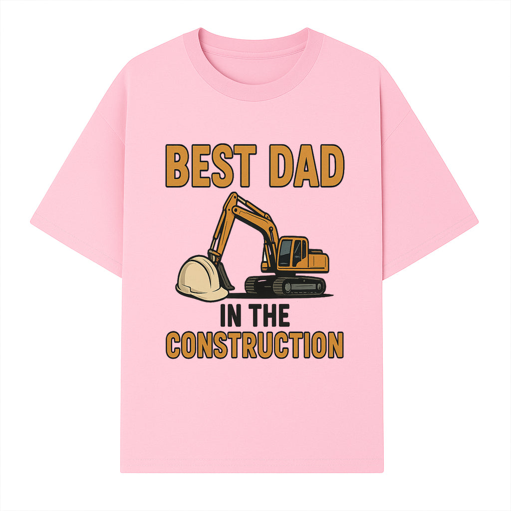 Best Dad in Construction T-Shirt with Excavator and Hard Hat Graphic, Perfect Gift for Construction Workers and Father's Day - T-shirt 1757918424592.jpg