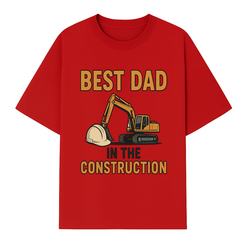 Best Dad in Construction T-Shirt with Excavator and Hard Hat Graphic, Perfect Gift for Construction Workers and Father's Day - T-shirt 1757918425054.jpg