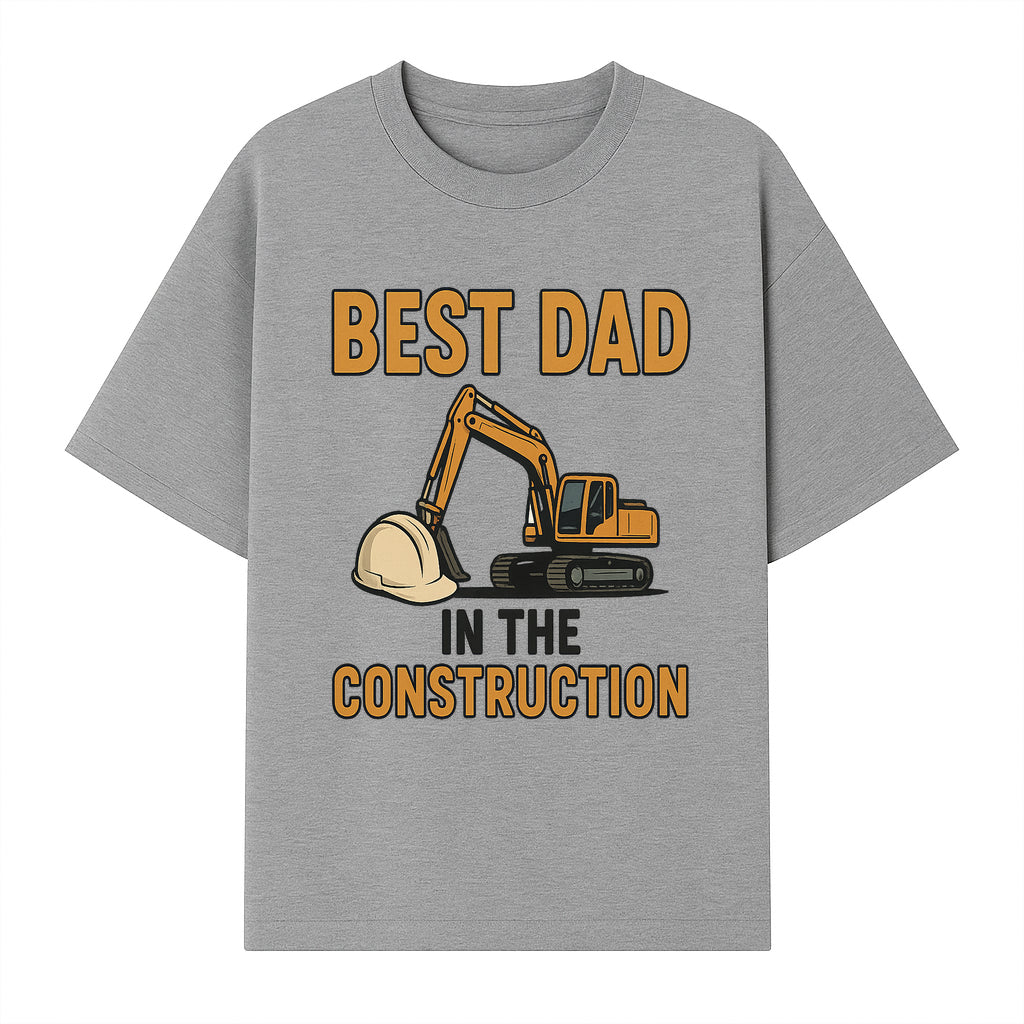 Best Dad in Construction T-Shirt with Excavator and Hard Hat Graphic, Perfect Gift for Construction Workers and Father's Day - T-shirt 1757918425197.jpg