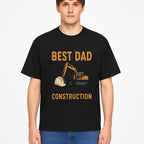 Best Dad in Construction T-Shirt with Excavator and Hard Hat Graphic, Perfect Gift for Construction Workers and Father's Day - T-shirt 1757918426493.jpg