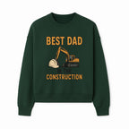 Best Dad in Construction T-Shirt with Excavator and Hard Hat Graphic, Perfect Gift for Construction Workers and Father's Day - Sweatshirt 1757918427296.jpg