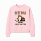 Best Dad in Construction T-Shirt with Excavator and Hard Hat Graphic, Perfect Gift for Construction Workers and Father's Day - Sweatshirt 1757918427796.jpg