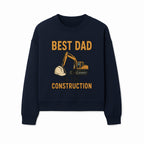 Best Dad in Construction T-Shirt with Excavator and Hard Hat Graphic, Perfect Gift for Construction Workers and Father's Day - Sweatshirt 1757918428140.jpg