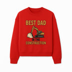 Best Dad in Construction T-Shirt with Excavator and Hard Hat Graphic, Perfect Gift for Construction Workers and Father's Day - Sweatshirt 1757918428293.jpg