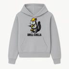 Charming Drill-Chilla Squirrel Graphic Tee | Funny Construction Worker Rodent Design | Cool Animal Pun Apparel - Hoodie 1757918429256.jpg