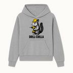 Charming Drill-Chilla Squirrel Graphic Tee | Funny Construction Worker Rodent Design | Cool Animal Pun Apparel - Hoodie 1757918429826.jpg