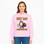 Best Dad in Construction T-Shirt with Excavator and Hard Hat Graphic, Perfect Gift for Construction Workers and Father's Day - Sweatshirt 1757918429855.jpg