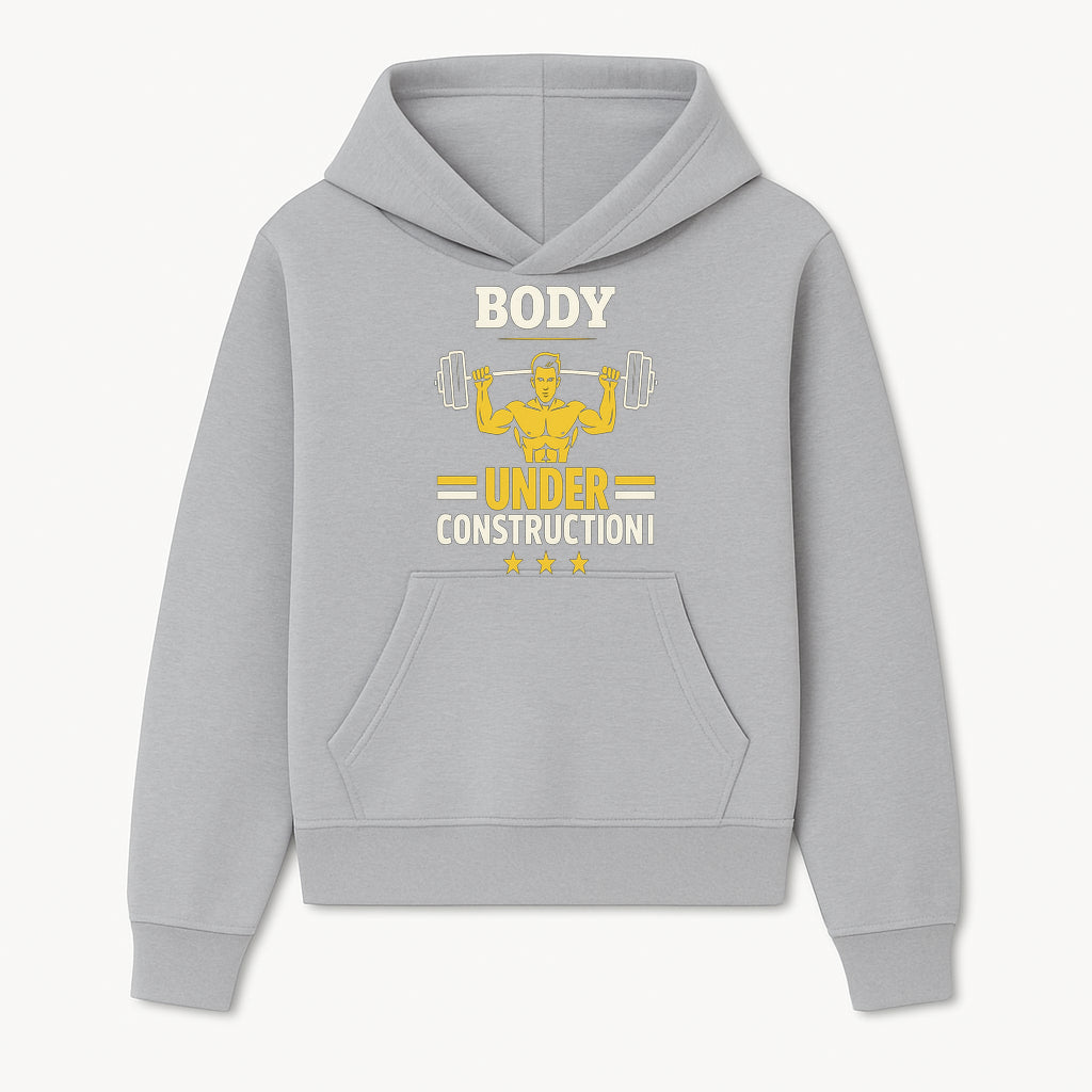 Body Under Construction Gym T-Shirt for Fitness Enthusiasts, Weightlifting Humor Tee, Bodybuilding Motivational Apparel - Hoodie 1757918429912.jpg