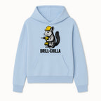 Charming Drill-Chilla Squirrel Graphic Tee | Funny Construction Worker Rodent Design | Cool Animal Pun Apparel - Hoodie 1757918429999.jpg