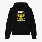 Body Under Construction Gym T-Shirt for Fitness Enthusiasts, Weightlifting Humor Tee, Bodybuilding Motivational Apparel - Hoodie 1757918430100.jpg
