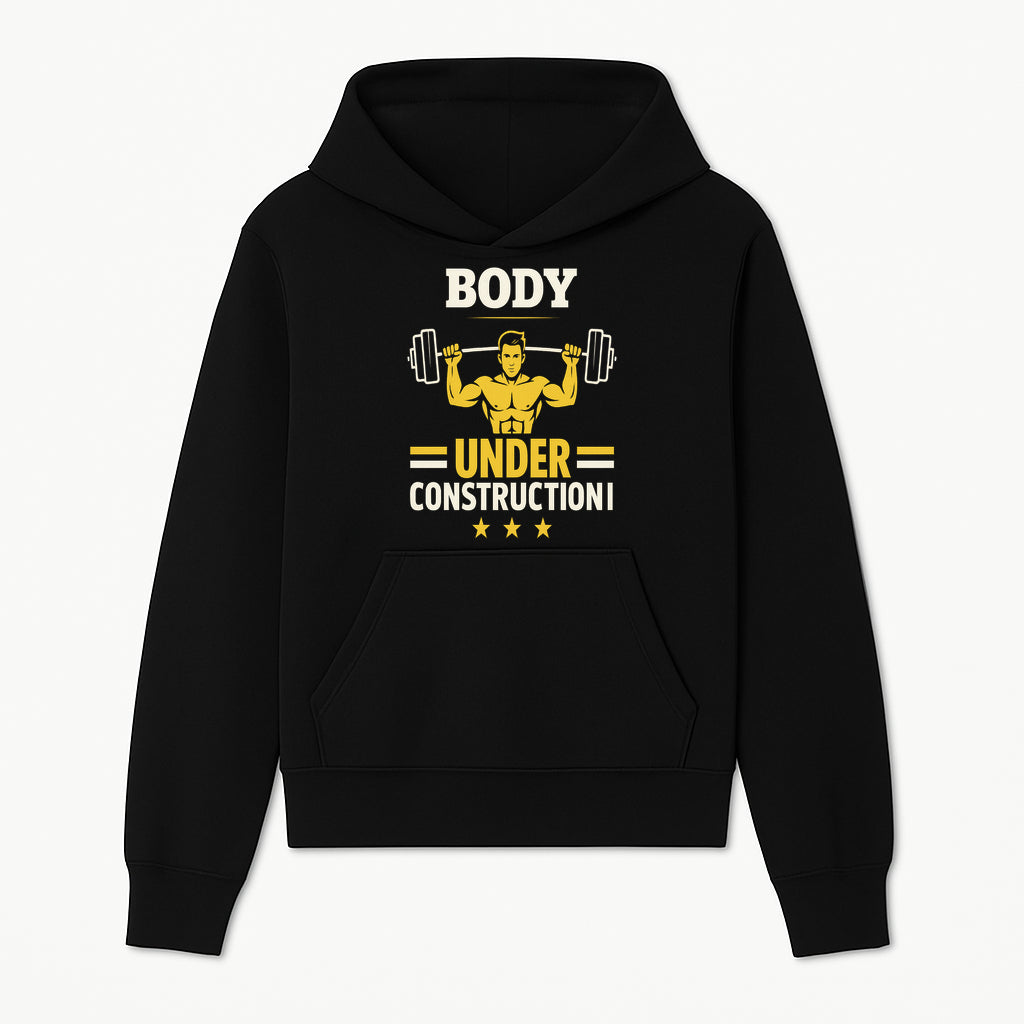 Body Under Construction Gym T-Shirt for Fitness Enthusiasts, Weightlifting Humor Tee, Bodybuilding Motivational Apparel - Hoodie 1757918430100.jpg