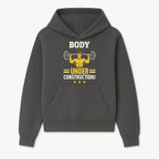 Body Under Construction Gym T-Shirt for Fitness Enthusiasts, Weightlifting Humor Tee, Bodybuilding Motivational Apparel - Hoodie 1757918430285.jpg