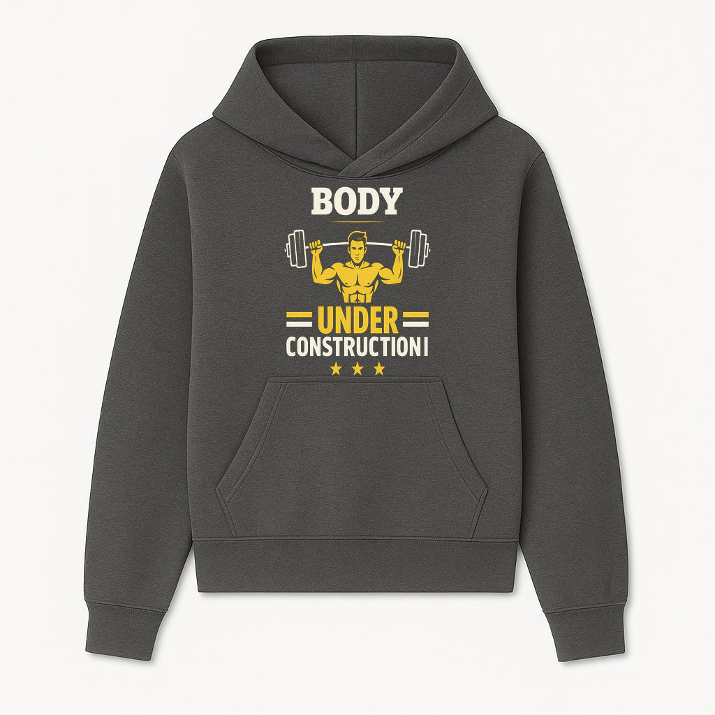Body Under Construction Gym T-Shirt for Fitness Enthusiasts, Weightlifting Humor Tee, Bodybuilding Motivational Apparel - Hoodie 1757918430285.jpg