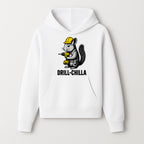 Charming Drill-Chilla Squirrel Graphic Tee | Funny Construction Worker Rodent Design | Cool Animal Pun Apparel - Hoodie 1757918430892.jpg