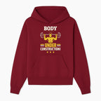 Body Under Construction Gym T-Shirt for Fitness Enthusiasts, Weightlifting Humor Tee, Bodybuilding Motivational Apparel - Hoodie 1757918431042.jpg
