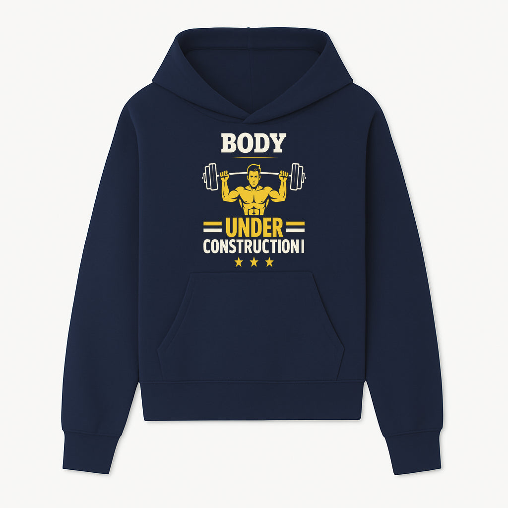 Body Under Construction Gym T-Shirt for Fitness Enthusiasts, Weightlifting Humor Tee, Bodybuilding Motivational Apparel - Hoodie 1757918431201.jpg