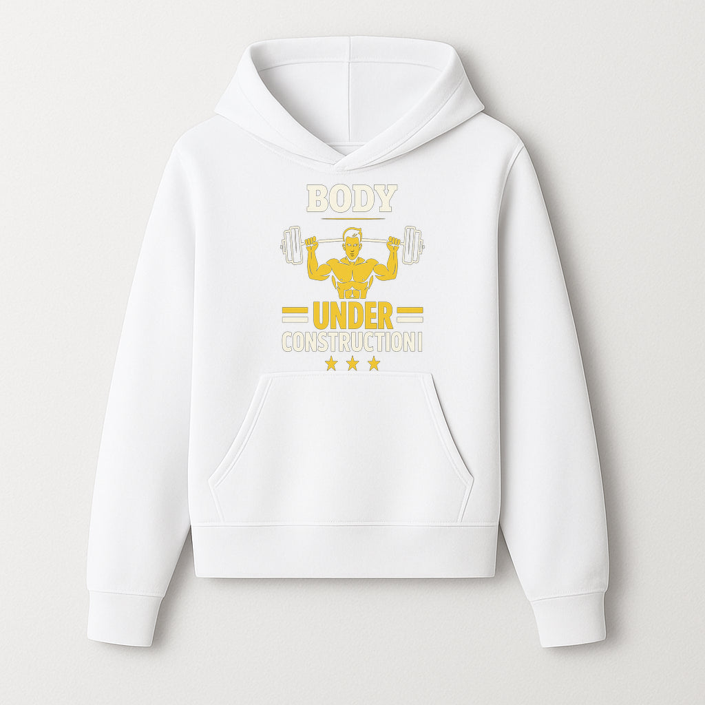Body Under Construction Gym T-Shirt for Fitness Enthusiasts, Weightlifting Humor Tee, Bodybuilding Motivational Apparel - Hoodie 1757918431645.jpg