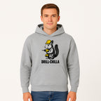 Charming Drill-Chilla Squirrel Graphic Tee | Funny Construction Worker Rodent Design | Cool Animal Pun Apparel - Hoodie 1757918432040.jpg