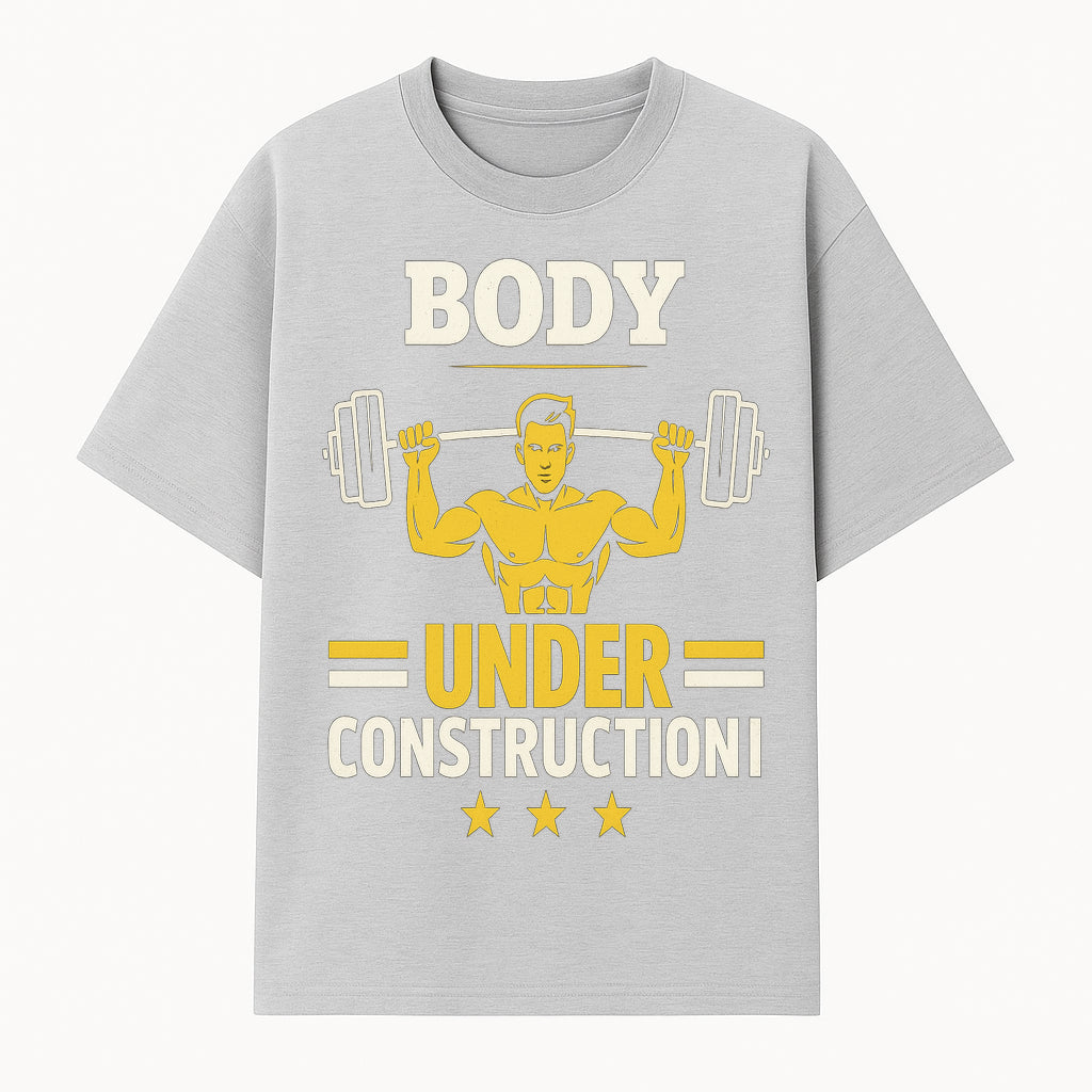 Body Under Construction Gym T-Shirt for Fitness Enthusiasts, Weightlifting Humor Tee, Bodybuilding Motivational Apparel - T-shirt 1757918433104.jpg