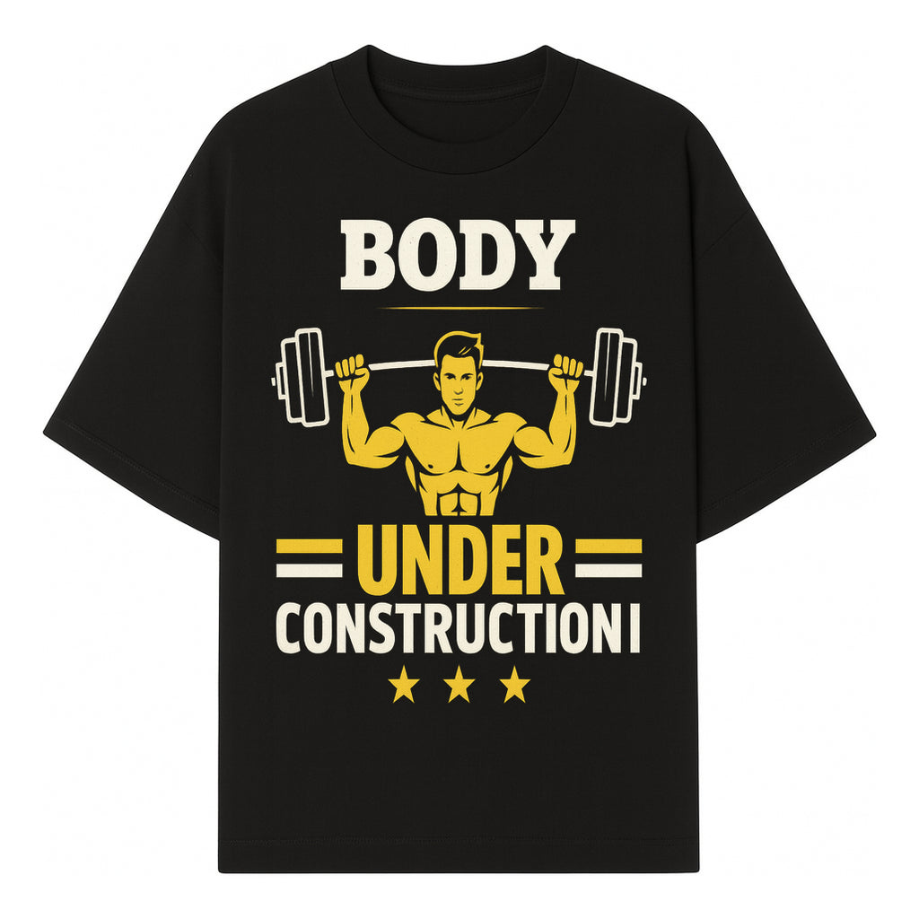 Body Under Construction Gym T-Shirt for Fitness Enthusiasts, Weightlifting Humor Tee, Bodybuilding Motivational Apparel - T-shirt 1757918433258.jpg