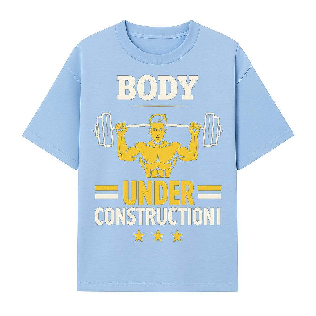 Body Under Construction Gym T-Shirt for Fitness Enthusiasts, Weightlifting Humor Tee, Bodybuilding Motivational Apparel - T-shirt 1757918433916.jpg