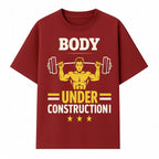 Body Under Construction Gym T-Shirt for Fitness Enthusiasts, Weightlifting Humor Tee, Bodybuilding Motivational Apparel - T-shirt 1757918434211.jpg