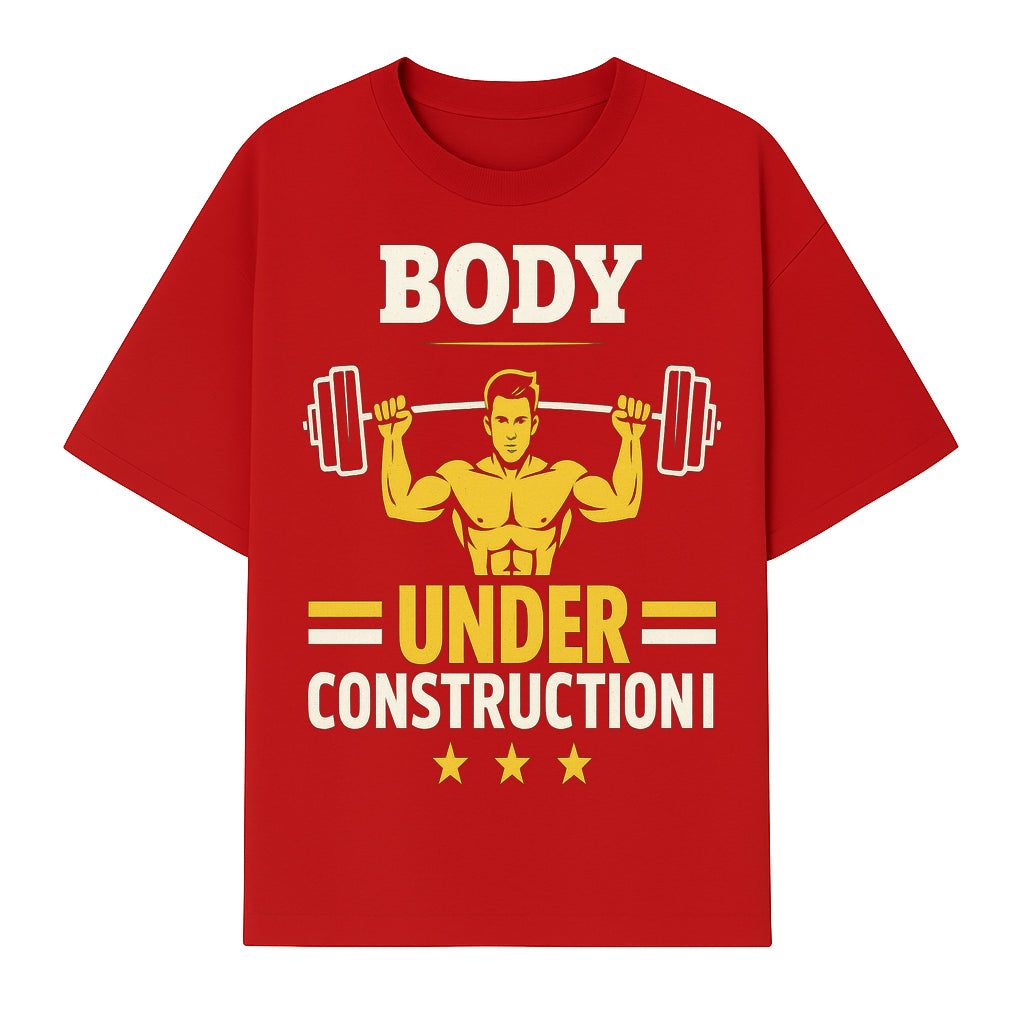 Body Under Construction Gym T-Shirt for Fitness Enthusiasts, Weightlifting Humor Tee, Bodybuilding Motivational Apparel - T-shirt 1757918434515.jpg