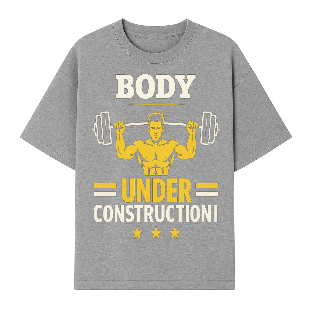 Body Under Construction Gym T-Shirt for Fitness Enthusiasts, Weightlifting Humor Tee, Bodybuilding Motivational Apparel - T-shirt 1757918434662.jpg