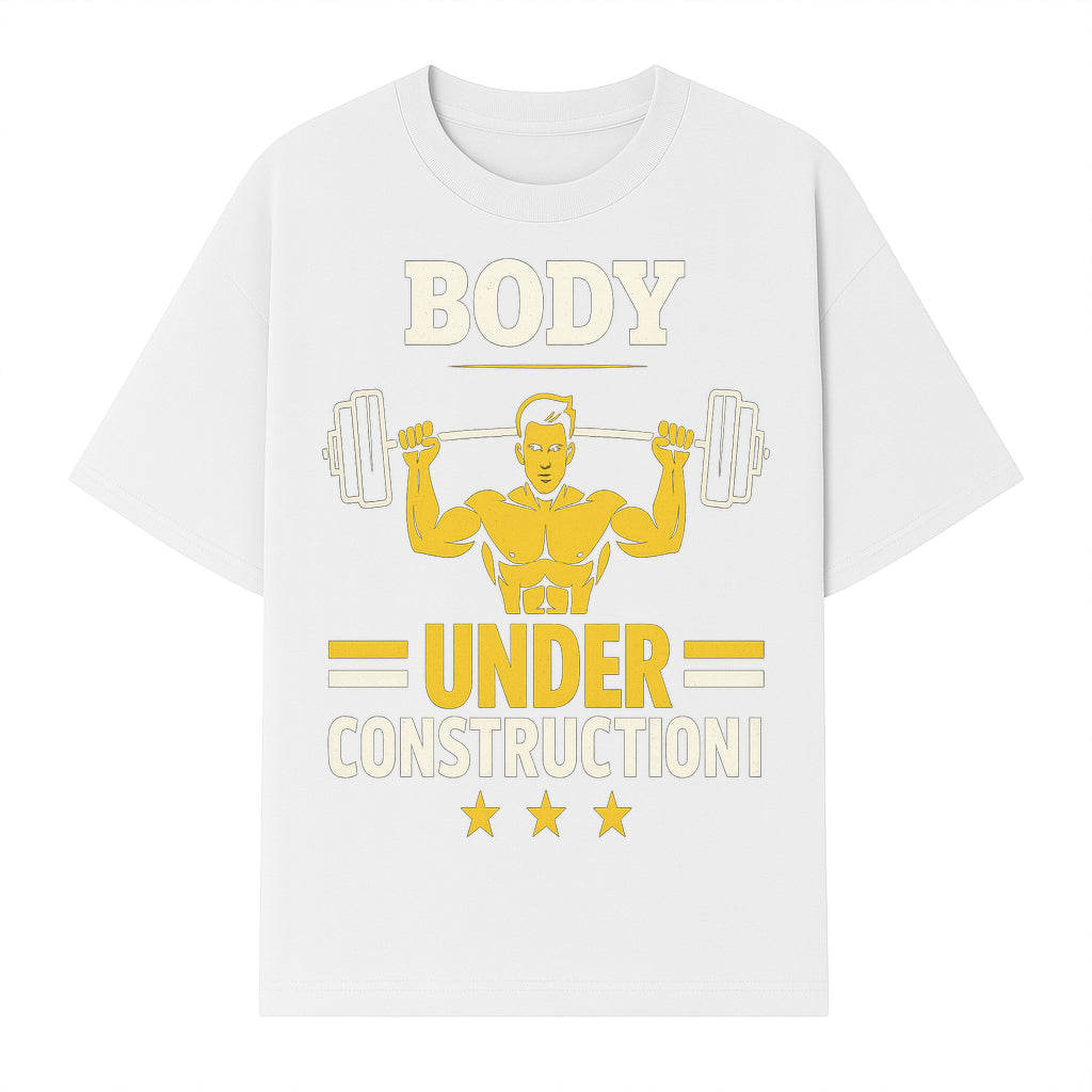 Body Under Construction Gym T-Shirt for Fitness Enthusiasts, Weightlifting Humor Tee, Bodybuilding Motivational Apparel - T-shirt 1757918434846.jpg