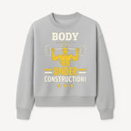 Body Under Construction Gym T-Shirt for Fitness Enthusiasts, Weightlifting Humor Tee, Bodybuilding Motivational Apparel - Sweatshirt 1757918436932.jpg