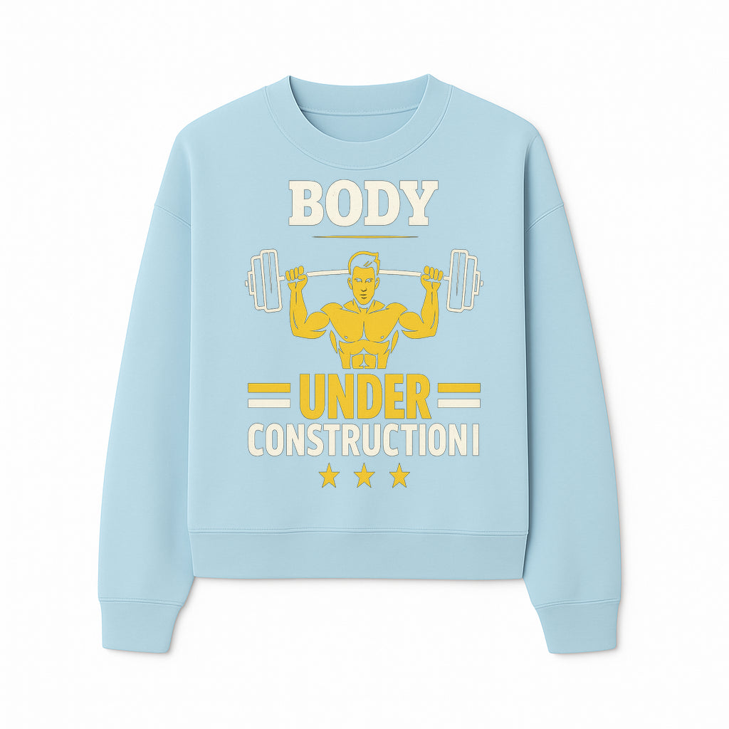 Body Under Construction Gym T-Shirt for Fitness Enthusiasts, Weightlifting Humor Tee, Bodybuilding Motivational Apparel - Sweatshirt 1757918437116.jpg