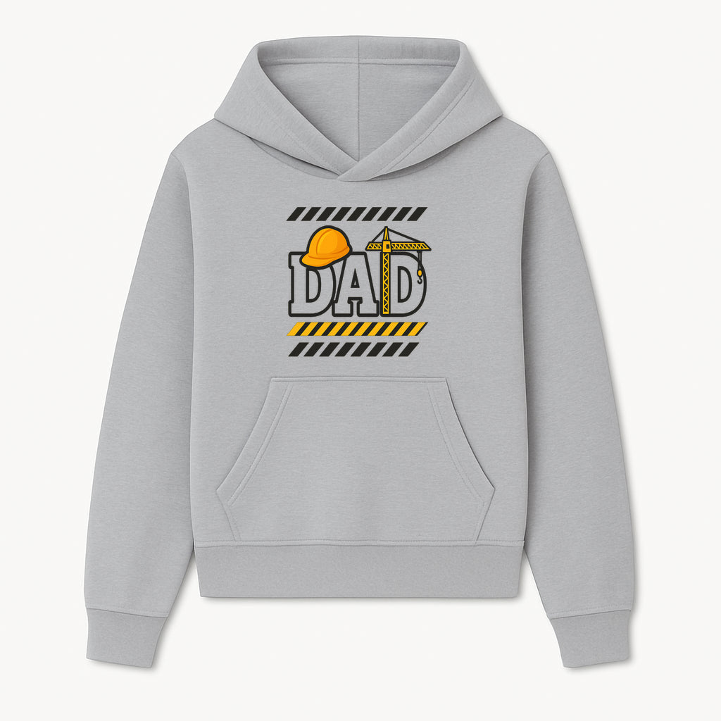 Construction Dad T-Shirt with Hard Hat and Crane Design, Perfect Gift for Father's Day or Dad's Birthday - Hoodie 1757918437119.jpg