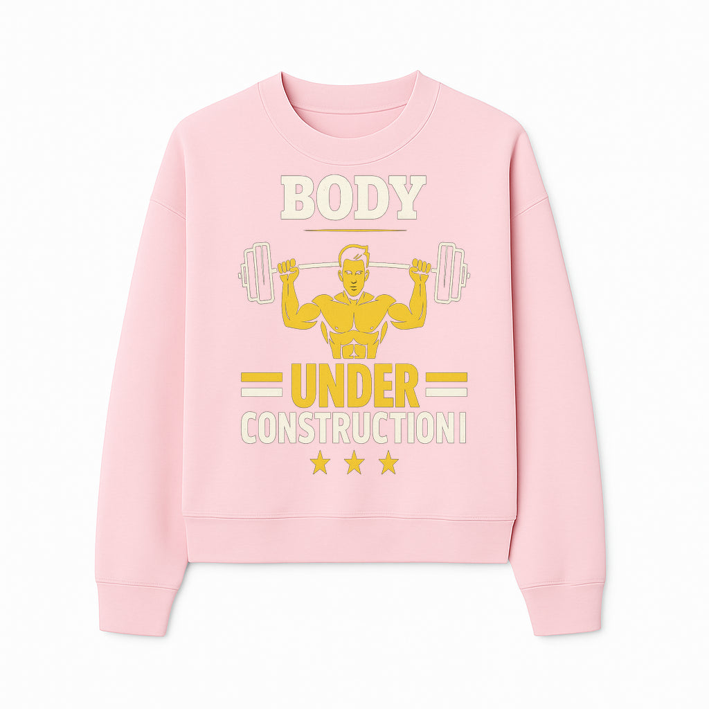 Body Under Construction Gym T-Shirt for Fitness Enthusiasts, Weightlifting Humor Tee, Bodybuilding Motivational Apparel - Sweatshirt 1757918437268.jpg