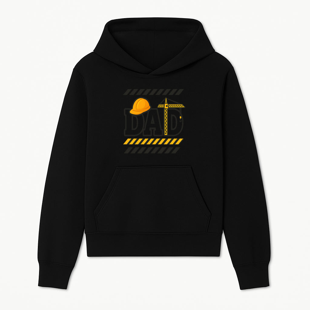 Construction Dad T-Shirt with Hard Hat and Crane Design, Perfect Gift for Father's Day or Dad's Birthday - Hoodie 1757918437290.jpg