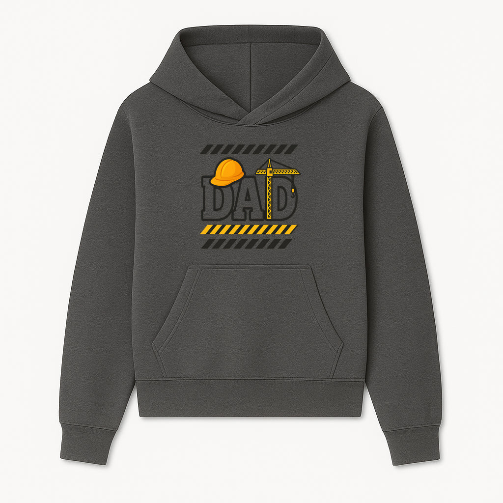 Construction Dad T-Shirt with Hard Hat and Crane Design, Perfect Gift for Father's Day or Dad's Birthday - Hoodie 1757918437450.jpg