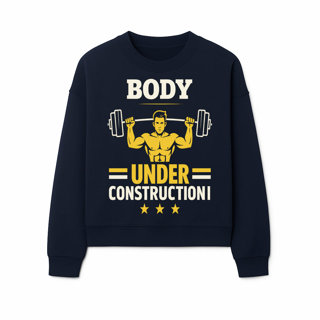 Body Under Construction Gym T-Shirt for Fitness Enthusiasts, Weightlifting Humor Tee, Bodybuilding Motivational Apparel - Sweatshirt 1757918437560.jpg